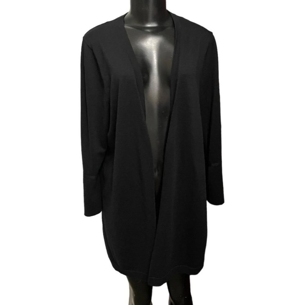 1X Talbots Woman Cardigan Sweater Bell‎ Sleeve Lightweight Open Sweater
